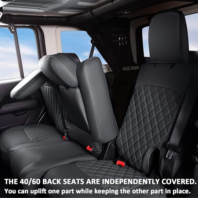 GIANT PANDA Customized Rear Car Seat Covers - Image 6