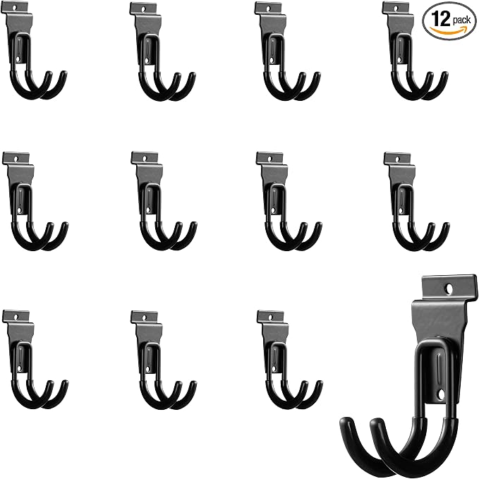 12Pack Slatwall Hooks Heavy Duty Slatwall Accessories Garage Small J Slatwall by PYBTOOL
