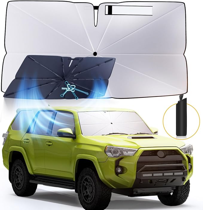 Windshield Sun Shade Umbrella: for Toyota 4Runner-2010-2025 by HIMUMOY