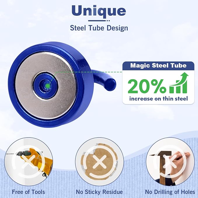 Neosmuk Magnetic Hooks, Cruise Ship Essentials, 40lb+ Heavy Duty Magnetic Hooks - Image 3