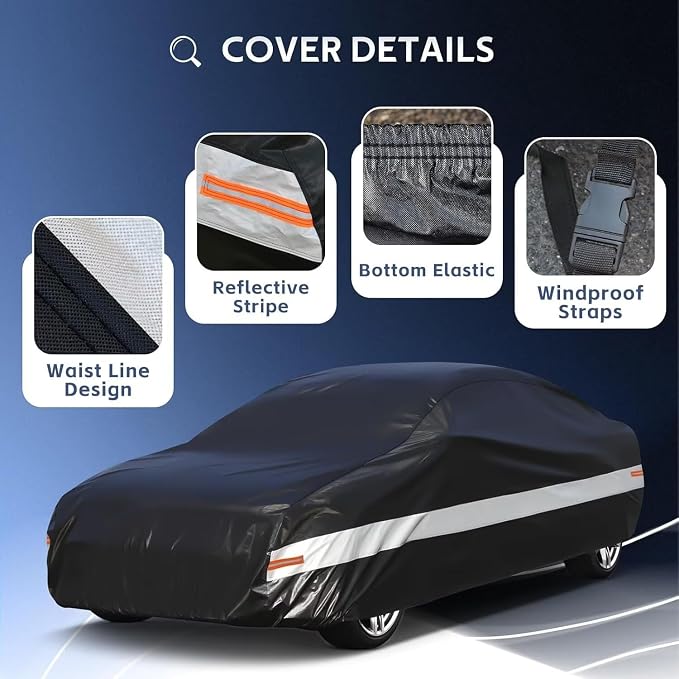 10 Layers Car Cover Custom Fit for BMW Z4 E85, Waterproof All Weather for - Image 3