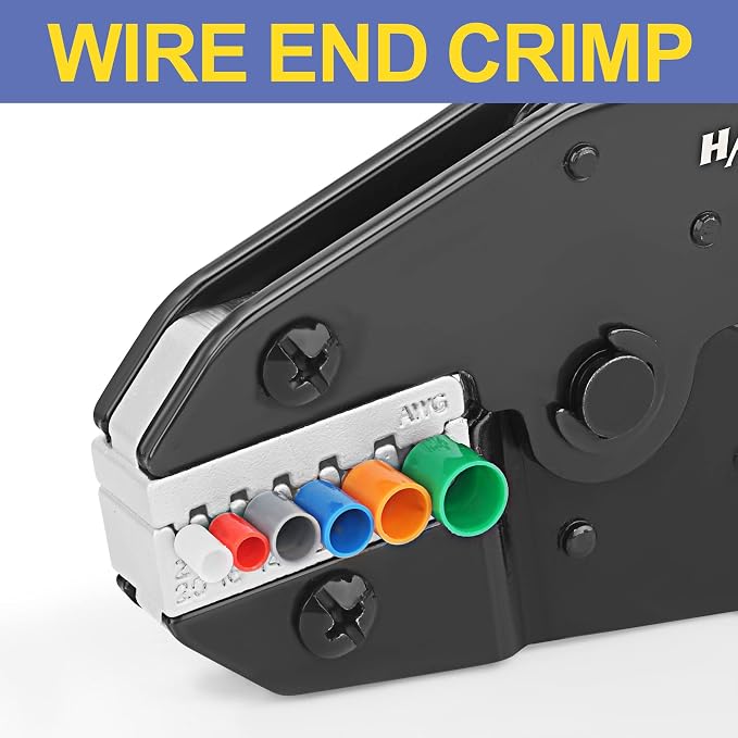 haisstronica Crimping Die for Ferrule Terminals, 24-8 AWG - Image 3