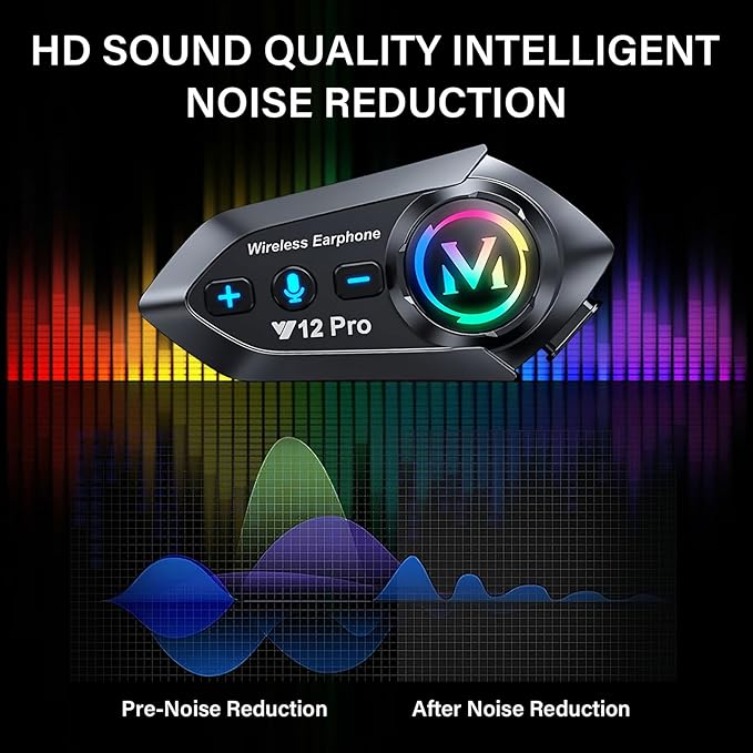 Motorcycle Helmet Headset Speakers Headphones - Image 4
