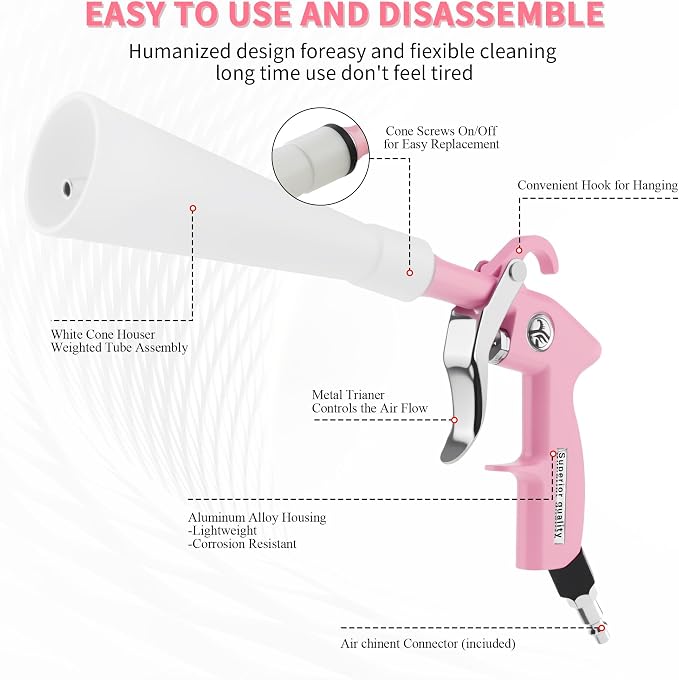 XIAOFENG Tornado Dry Cleaning Gun Detailing Interior Dryer Air Blow Gun - Image 7
