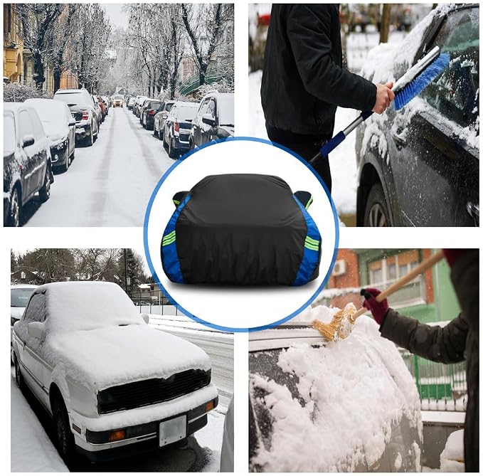 Avecrew Car Cover Custom Fit for Honda Civic Sedan, Waterproof All Weather Full - Image 3