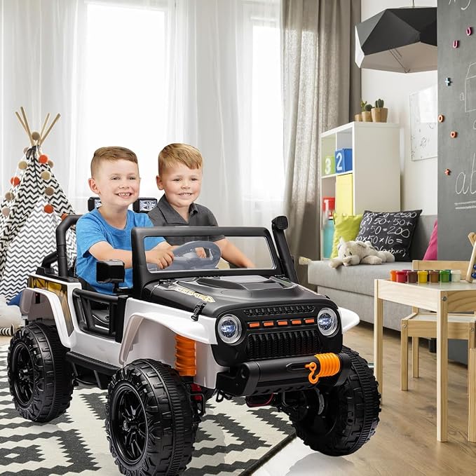 Hetoy 24V 2 Seater Ride On Car for Kids, Electric Truck - Image 8