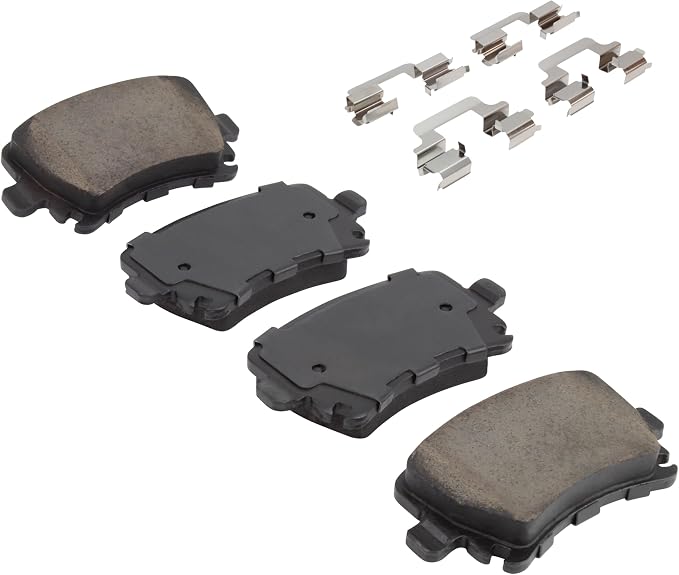 Premium Semi-Metallic Rear Brake Pads Compatible - Image 2