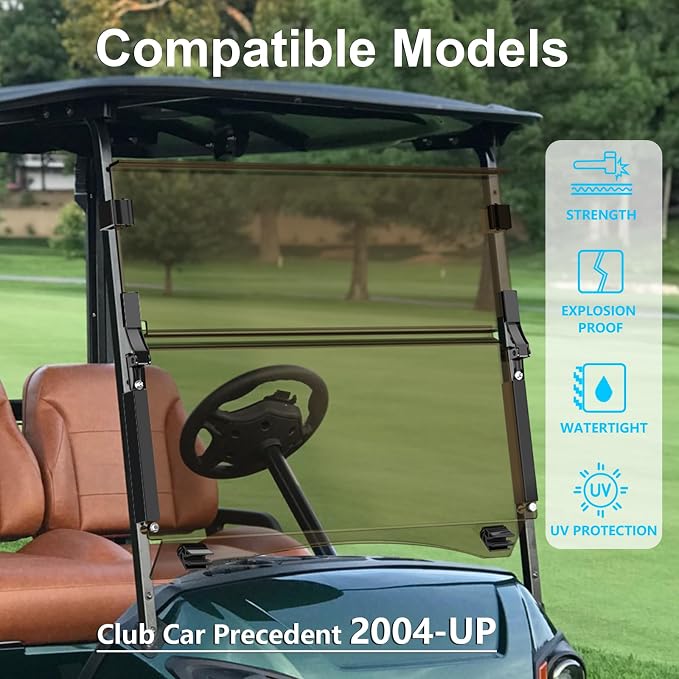 Club Car Precedent Windshield, Golf Cart Windshield - Image 2