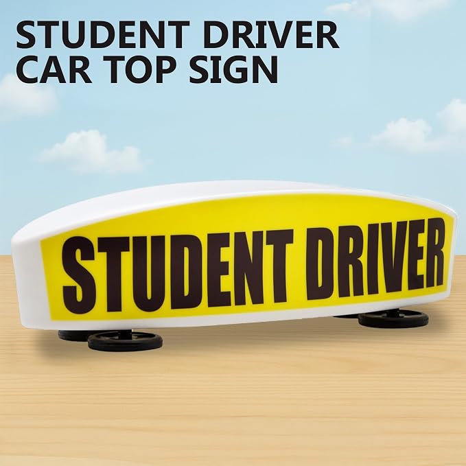 Student Driver Sign for Car Top - Image 2