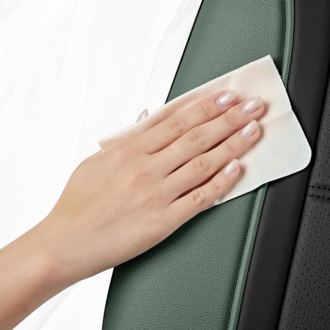 Road Comforts Leather Seat Covers, Breathable Car Seat Covers Full Set - Image 4