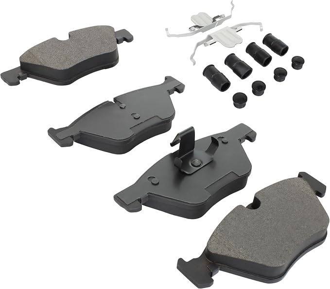 Premium Semi-Metallic Front Brake Pads Compatible - Image 2