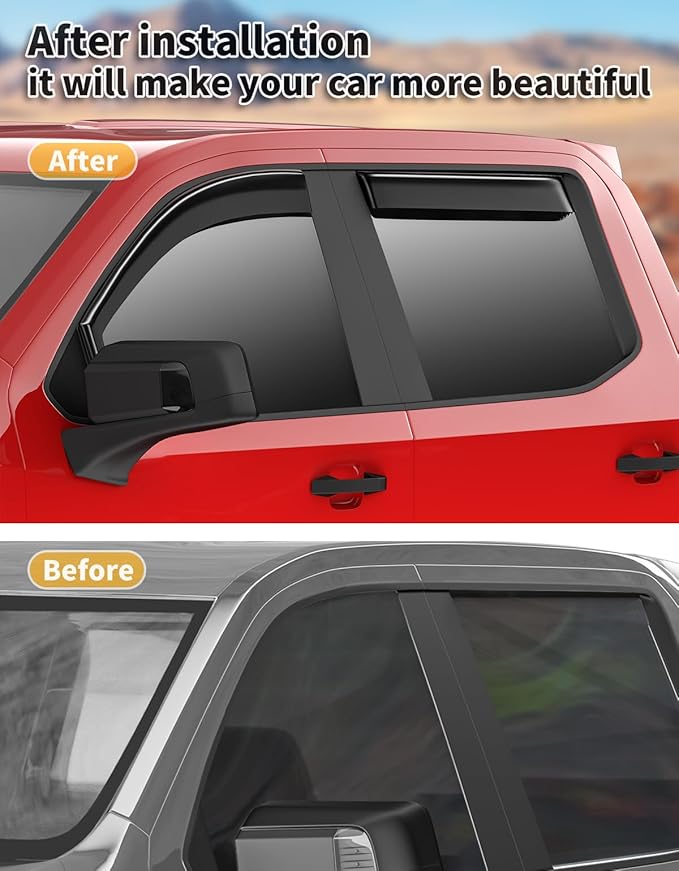 in-Channel Window Rain Guards Compatible - Image 5