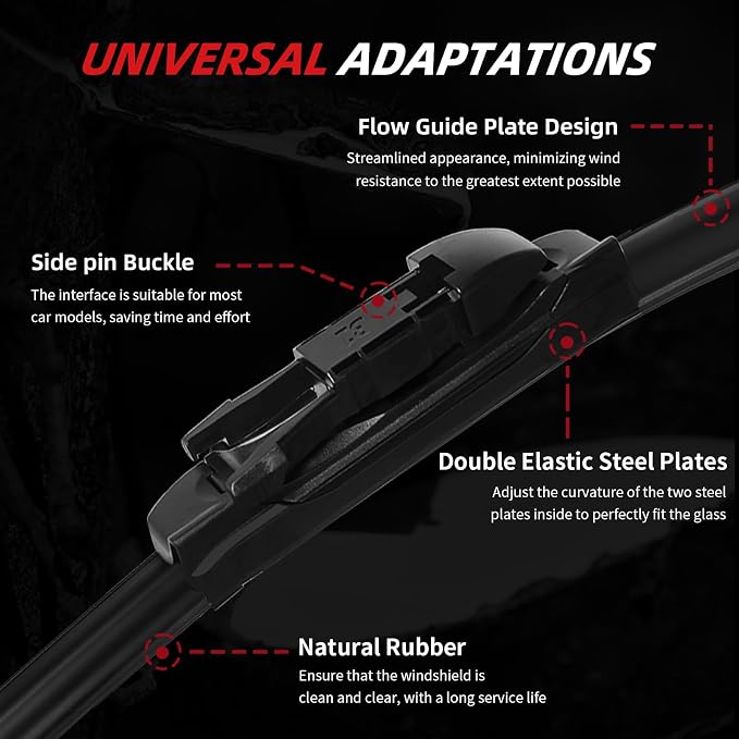 OTUAYAUTO Premium Windshield Wiper Blades - Image 3