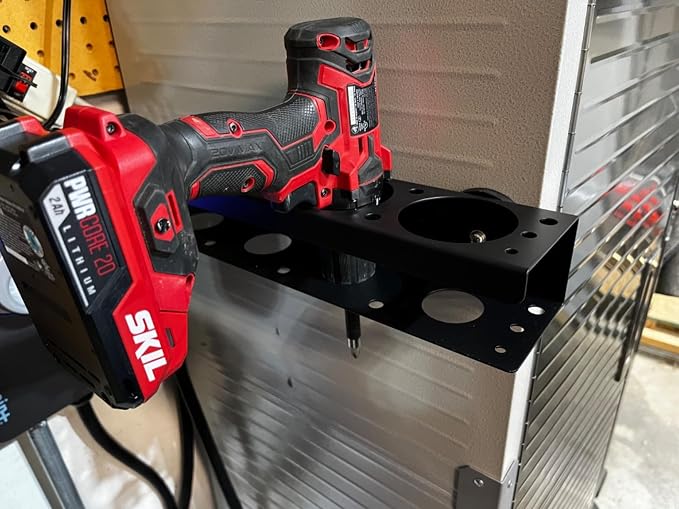 MUTUACTOR Super Power Tool Organizer, Non-Slip 4 Drill Holder Magnetic Mount - Image 8