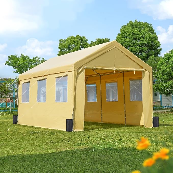 ADVANCE OUTDOOR 10x20 ft Adjustable Height Carport - Image 7