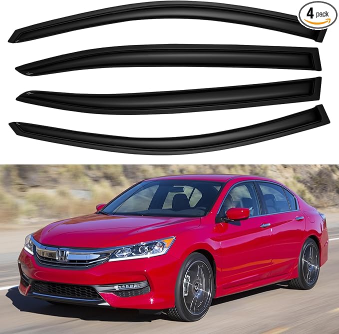 Window Visors Rain Guards Shield by YQAUTEC