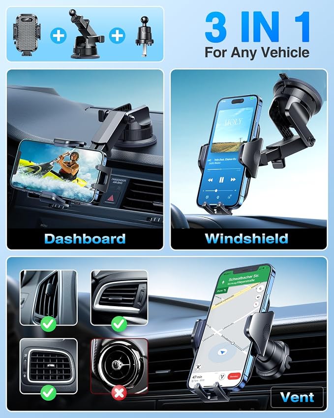 Car Phone Holder VANMASS Cell Phone Mount - Image 4