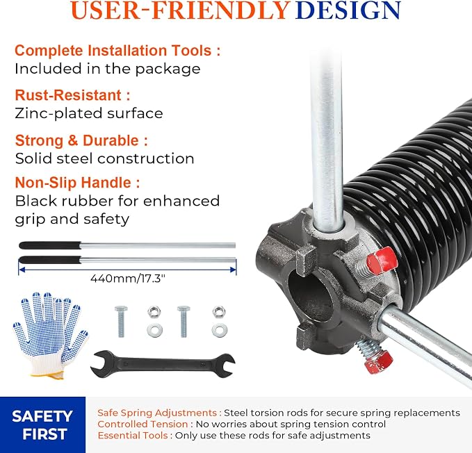 Pair of 2" Garage Door Torsion Springs - Image 5