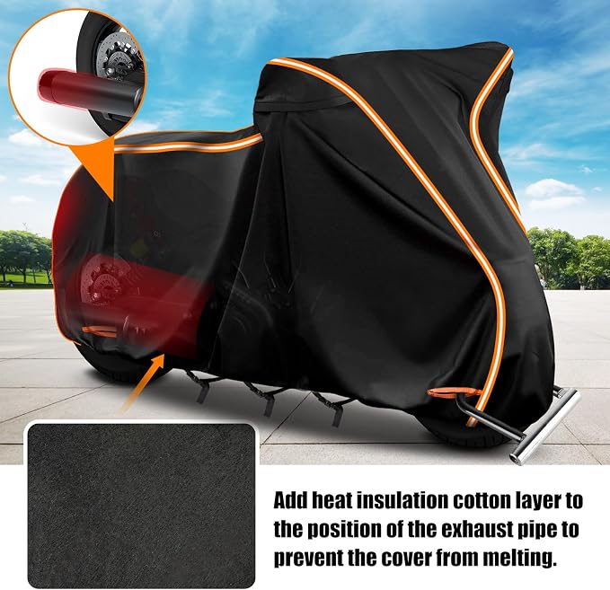 420D Waterproof Motorcycle Cover - Image 3