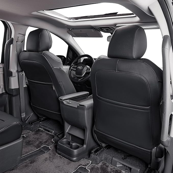 EKR Sienna Seat Covers for 2021-2025 Toyota Sienna Limited, 2nd Row Captain - Image 4