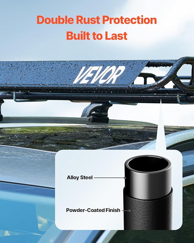 VEVOR Roof Rack Basket, Universal Rooftop Cargo Carrier - Image 4