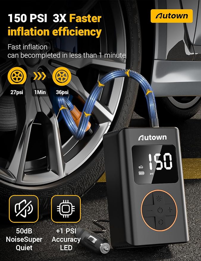 Flat Tire Repair Kit with Air Compressor 54 Pieces - Image 5
