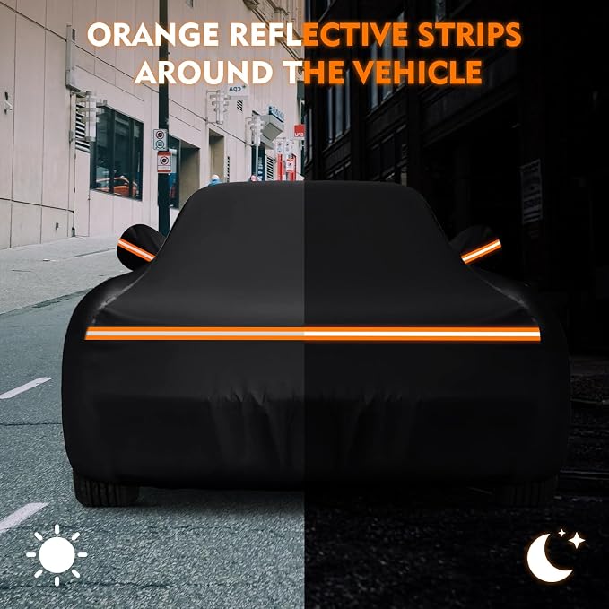 QUNSUNUS Waterproof Car Cover for C4 Corvette 1984-1996, Outdoor Car Covers - Image 7