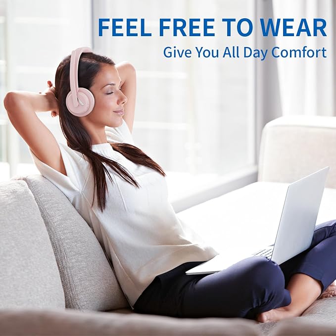Wireless Headset with Mic, 2.4GHz Bluetooth Headset with AI Noise Cancelling - Image 3
