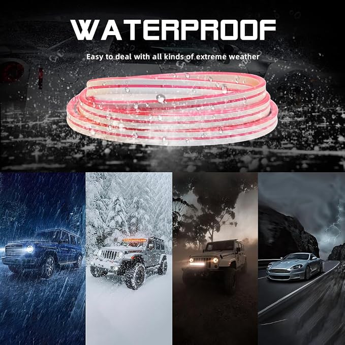 Car LED Strip Light For Trunk, 158Inch IP67 Silicone Waterproof Neon Light - Image 6