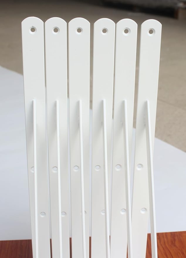 8 Pack L16 x H 10" White Heavy Duty Shelf Brackets - Image 6