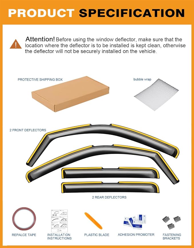 in-Channel Window Rain Guards Fit - Image 8