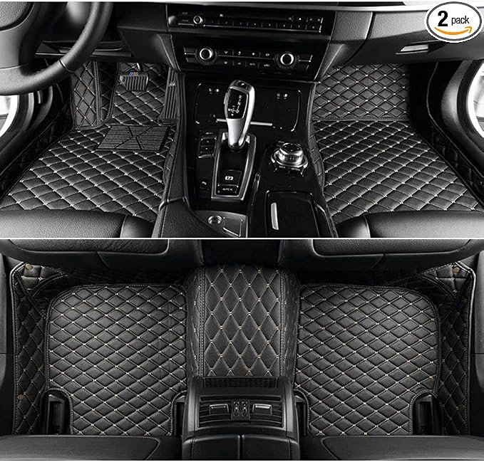 Custom All-Weather Protection Luxury Leather Floor Mats by JTXWANG