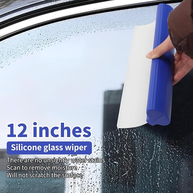 2 Pack 12inch car Squeegee, Silicone Squeegee, car Window Squeegee, Flexible - Image 6