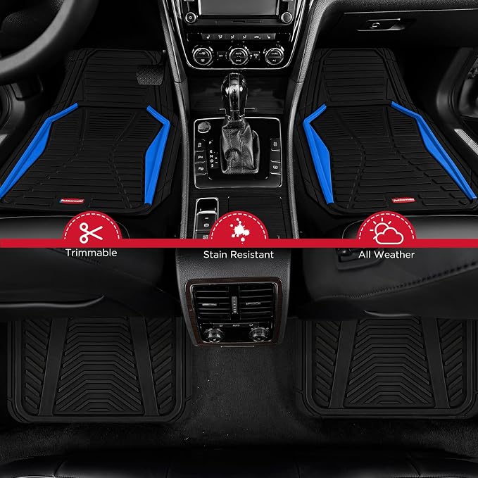 Rubbermaid Car Mat Full Set All-Weather Heavy-Duty 4 Pieces– Trim-to-Fit - Image 2