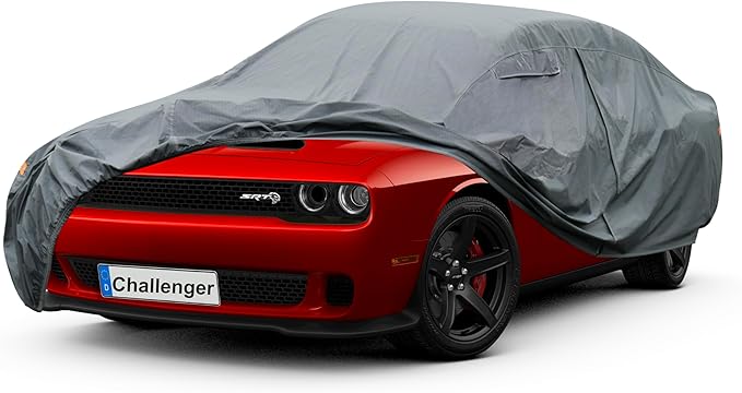 Premium Car Cover Custom Fit Dodge Challenger Hellcat, 16 Layers Heavy Duty Car by GUNHYI