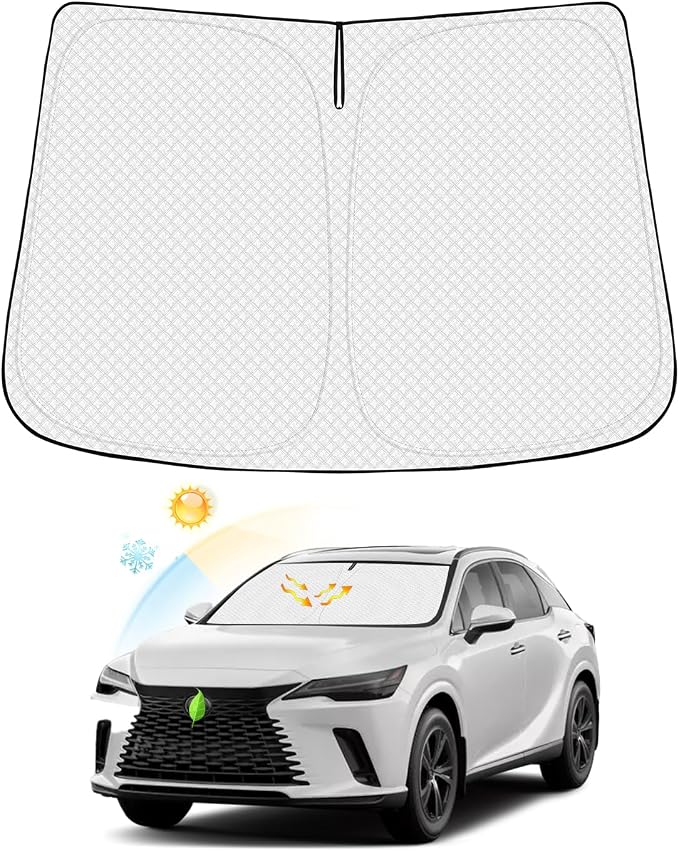 Windshield Sun Shade for 2023-2025 2026 Lexus RX Accessories Thicken 6-Layer by Canvcle