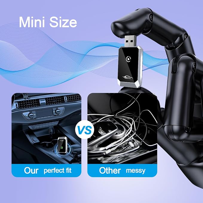 Mini Wireless Carplay Adapter for iPhone&Android Auto 2-in-1, 2025 Upgrade - Image 4