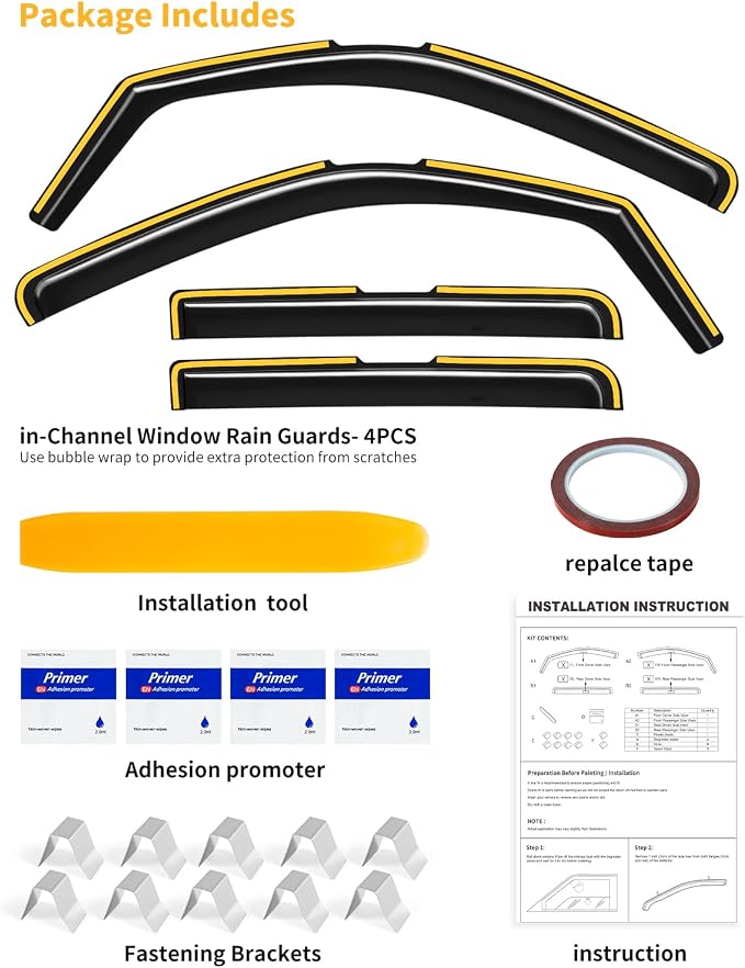 in-Channel Window Rain Guards Fit - Image 9