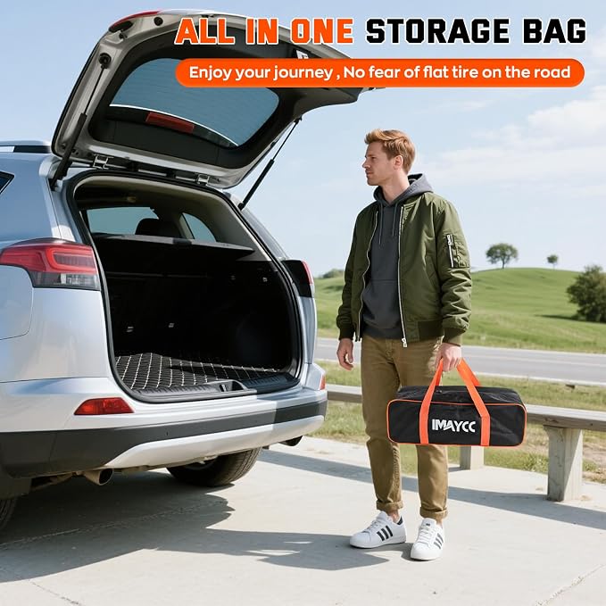 Electric Car Jack for Tesla, Portable 12V 2 Ton Tesla Tire Repair Tools - Image 9