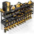 Wall Mount Power Tool Organizer, 4 Layer 12 Drill Hangers Storage Rack by Tagzilo