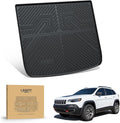 LASFIT Trunk Mat for Jeep Cherokee 2014-2023 All Weather TPE Custom Fit Cargo by LASFIT
