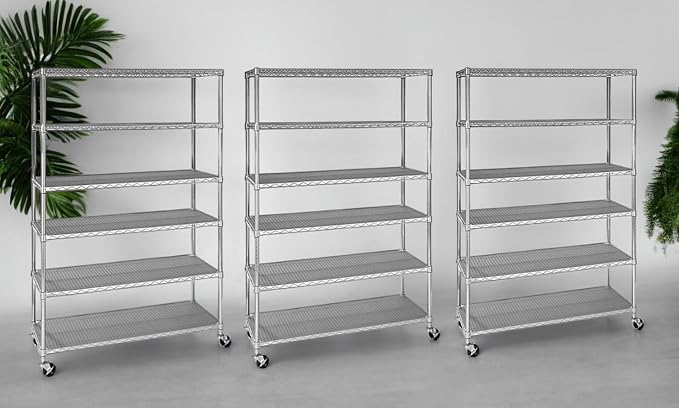 Organize in Style with The Members Mark 6-Tier NSF Heavy Duty Wire Shelving - Image 4