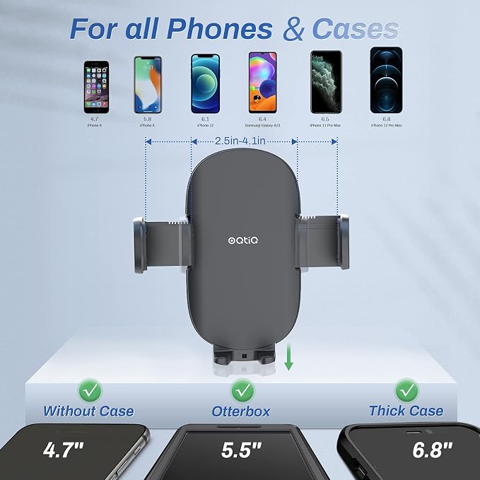 OQTIQ 13" Gooseneck Car Phone Mount – Windshield & Dashboard Holder - Image 5