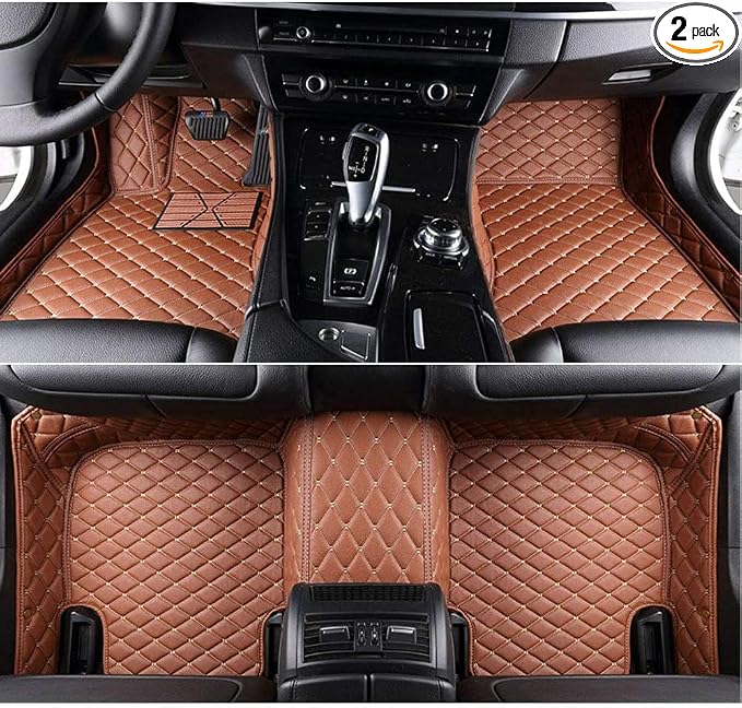 Custom All-Weather Protection Luxury Leather Floor Mats by JTXWANG