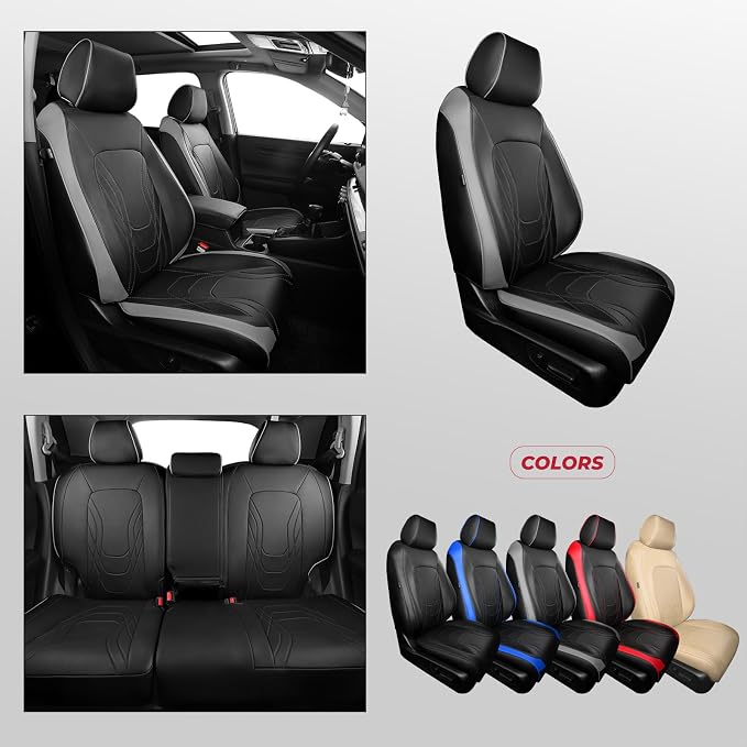 FREESOO Seat Covers for Honda CRV, Custom Fit Car Seat Covers for CRV LX EX - Image 7