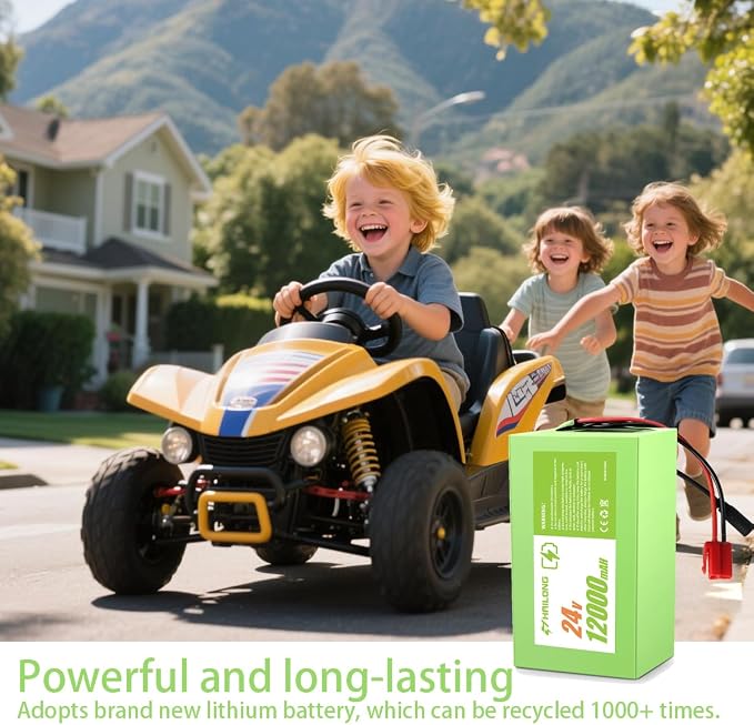 24V 12Ah Battery & Charger Kit for Kids Ride-On Cars | Compatible - Image 4