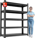 5 Tier Heavy Duty Metal Shelving Unit, Industrial Storage Shelf by OLLRRACT