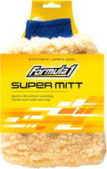Formula 1 Super Car Wash Mitt – Synthetic Lambs Wool Wash Mitt Auto Detailing by Formula1