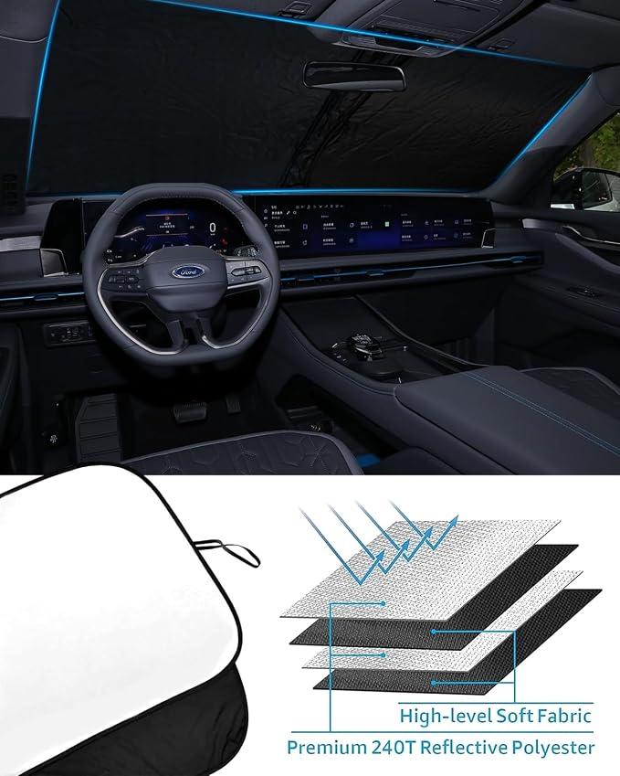 2025 Upgrade Front Windshield Sunshade fit - Image 5