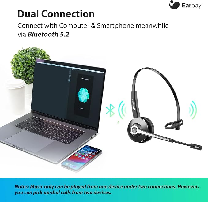 Earbay Trucker Bluetooth Headset, Wireless Headphones - Image 6